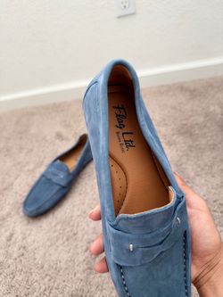 Flag Ltd. Blue Nappa Glove Leather Loafers