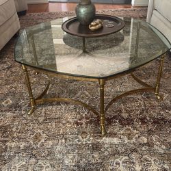Heavy Strong Coffee Table Brass
