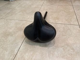 Comfort bike seat / saddle. W post.