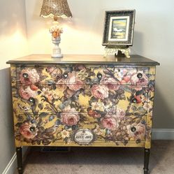 Vintage Wood Dresser Redo