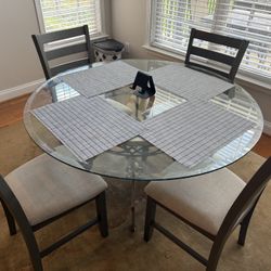 Breakfast Table,  Chairs and Area Rug