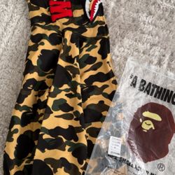 Bape Fullzip Jacket Yellow Size M