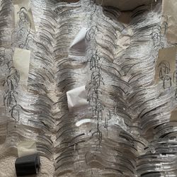 210 Swivel Crystal Hangers With Foam Grippers