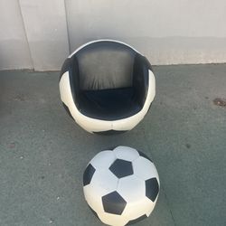 Kids Soccer Chair And Stool 