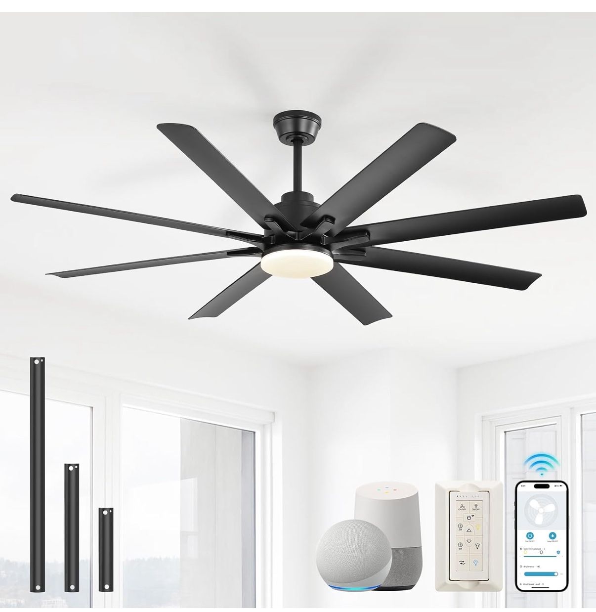 52 Inch Ceiling Fans with Lights (NEW)