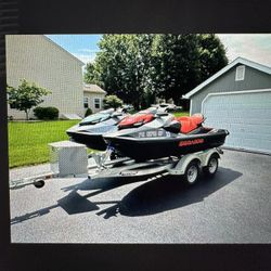 (2) 2023 Sea Doo SE 170 With Custom Trailer