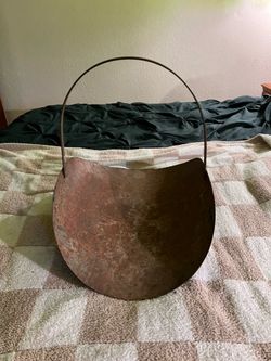 Antique Metal Firewood Holder