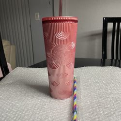 Starbucks Tumbler Pink/Rose Mermaid Scale