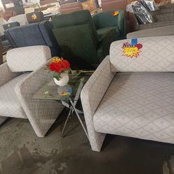 Accent Chair Teddy Velvet，Modern Armchair with Backrest, Upholstered Single Leisure Chair for Living Room Bedroom Office (Cotton Print),2 of set $299 