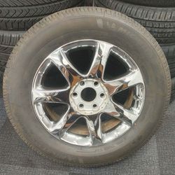 2008 TO 2017 BUICK ENCLAVE OEM 19 INCH CHROME RIM WHEEL MICHELIN TIRE 255 60 19 2009 2010 2011 2012 2013 2014 2015 2016 2017