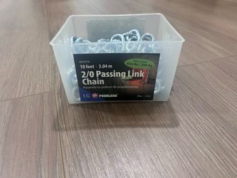 Peerless 2/0 Passing Link Chain 10 ft Zinc