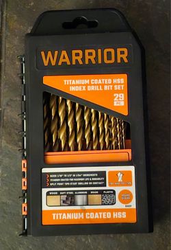 Warrior 29-Piece Titanium Coated HSS Drill Bit Set
