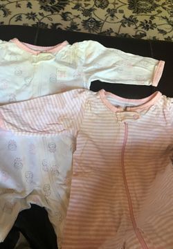 3m baby girl one piece, 2 pack