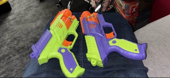 Set de 2 Lanzadores Dart Zone Blitzfire X2 + Dardos (Como Nuevos)