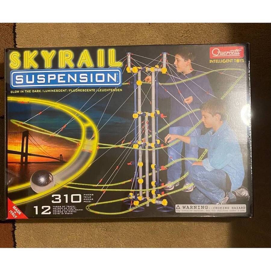 NEW SEALED Quercetti Intelligent Toys SKYRAIL SUSPENSION Marble rail