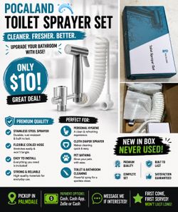 🚽 NEW Pocaland Toilet Sprayer Set