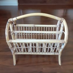 Rattan  Magazine  Rack 