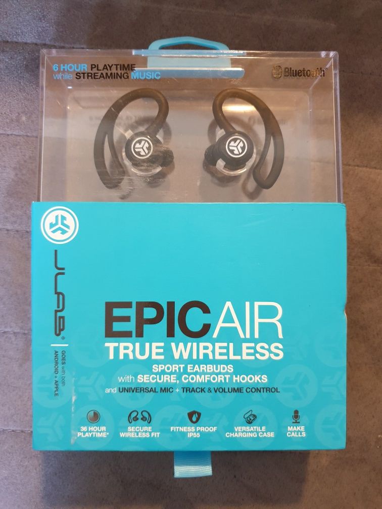 JLab Audio Epic Air True Wireless Earbuds Headphones