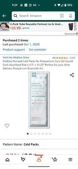 Perineal Cold packs
