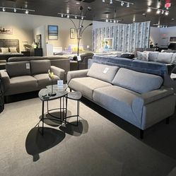 Grey Sofa And Loveseat