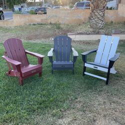 New All Weather Serwall Adirondack Outdoor Patio Chairs ( Traditional / Folding / Modern )