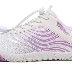 37 size white Grounded Barefoot Footwear for Women Men Neuropathy, Grounding Shoes for Womens Mens, Lightweight Non-Slip Hike Barefoot Footwear Shoes