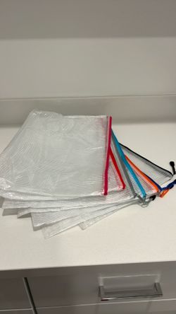 Clear Plastic  Reusable Bags with Zipper