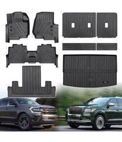Floor Mats for Ford Expedition Max/Lincoln Navigator L 7 Seatere