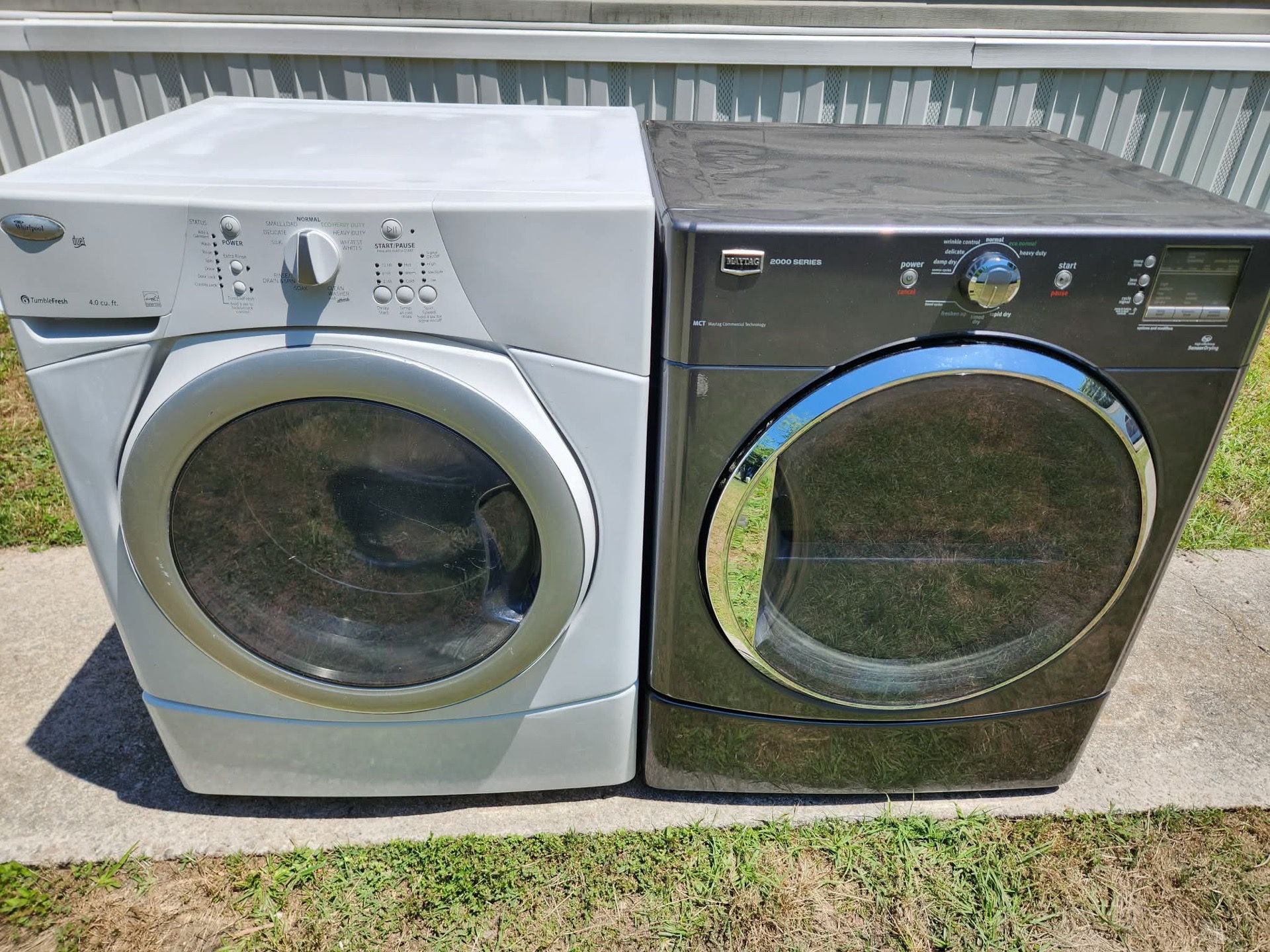 Whirlpool Washer and Maytag Dryer (Delivery For $50 Within Miles)