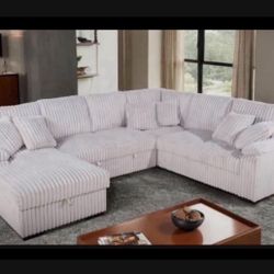 New! Soft Touch Comfy LARGE Sofa Sectional Sleeper !! 