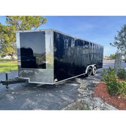 8.5 X 20’ Black Enclosed Trailer 