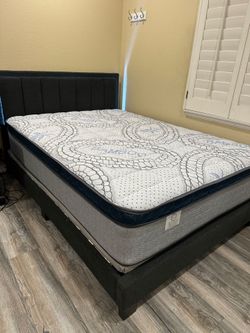 Full size Mattress 180 Pillow Top New Bedframe sold separately