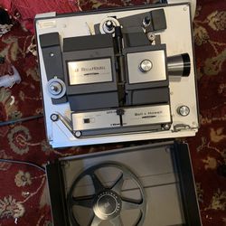 Vintage Bell & Howell Filmosound 8 458A Super8 And 8mm Film Projector & Camera Working