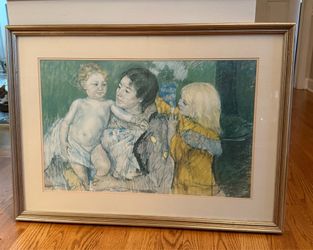 Large Vintage Gold Framed Print