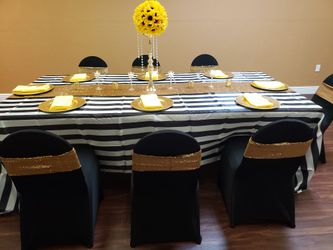 Tablecloths message me for all your party needs