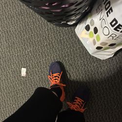 Orange And Black Woman’s Sports Shoes Size 6 1/2