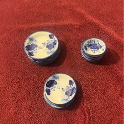Miniature China Plates And Bowls