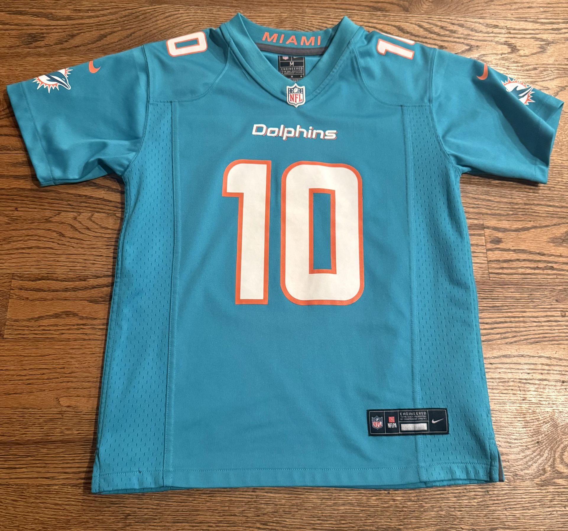 Tyreek Hill Miami Dolphins Football Jersey, Size Youth Medium