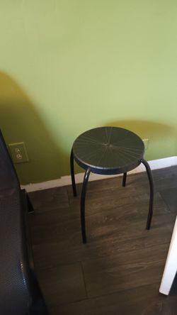 2 Ikea black Stools