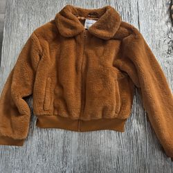 Amazon Essentials girls faux fur jacket