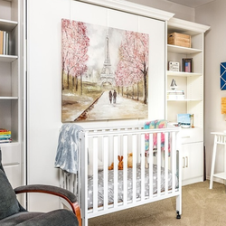 "Dream on Me" Mini Crib (white) with Premium 5" "Little Dreamer" mattress upgrade