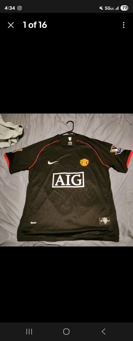 Ronaldo Manchester United Away Retro Jersey 2007/08 Men’s Size XL Vintage