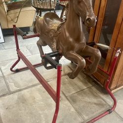 ANTIQUE HEADSTROM ROCKING HORSE