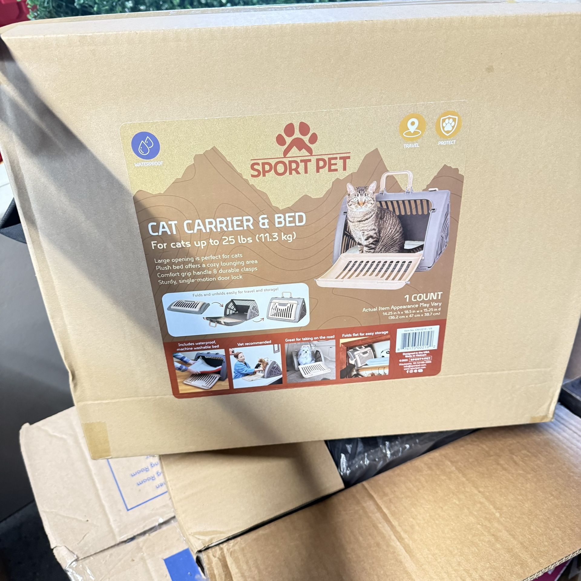 Pet Carrier Plus Bed 