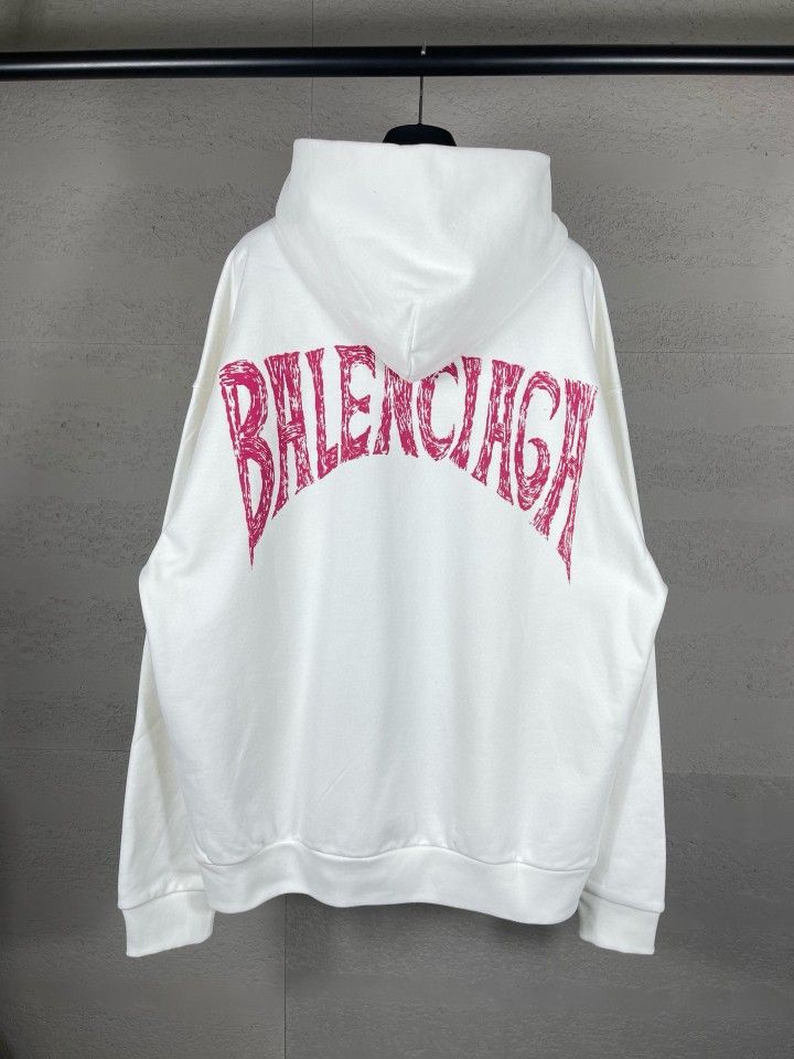 Unisex White Hoodie