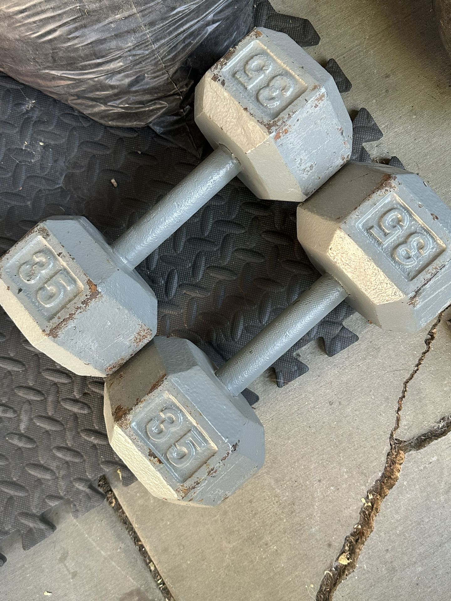 35s And 20 Pound Weights