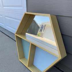 West elm shelf with a small defect