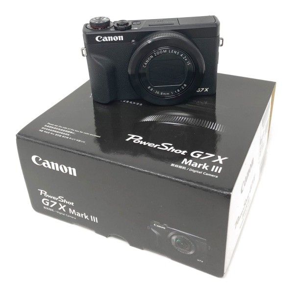 Canon PowerShot G7 Mark III 20.1 Megapixel black digital camera