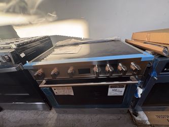 Stainless Steel induction Range with Glass Cooktop