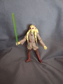 2004 Star Wars Kit Fisto Jedi Master 3.75" Action Figure Revenge Of The Sith